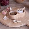 Mango Wood Salt & Pepper Server - Natural