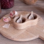 Mango Wood Salt & Pepper Server - Natural