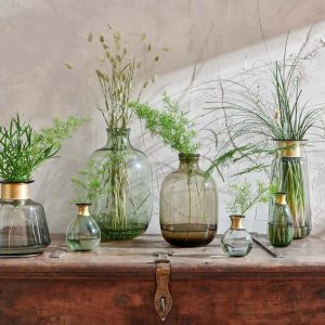 Mini Glass Vase - Green