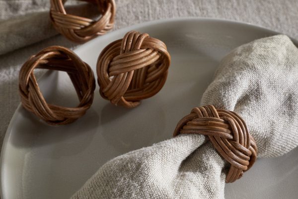 Rattan Napkin Rings - Natural - (Set of 4)
