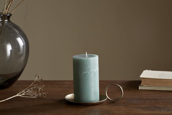 Soy Blend Pillar Candle - Sage Green - Small