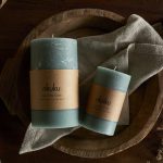 Soy Blend Pillar Candle - Sage Green - Small