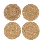 Woven Coasters - Brown (Set of 4) Woven Coasters - Brown (Set of 4)