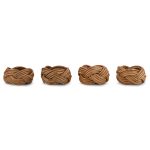 Rattan Napkin Rings - Natural - (Set of 4)