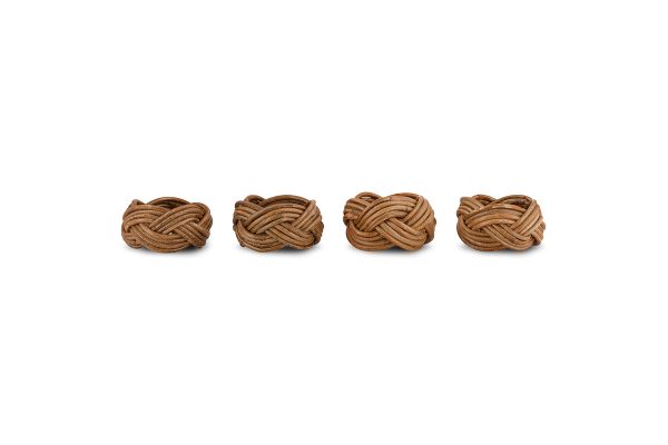 Rattan Napkin Rings - Natural - (Set of 4)