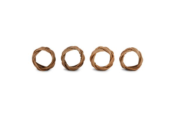 Rattan Napkin Rings - Natural - (Set of 4)