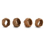 Rattan Napkin Rings - Natural - (Set of 4)